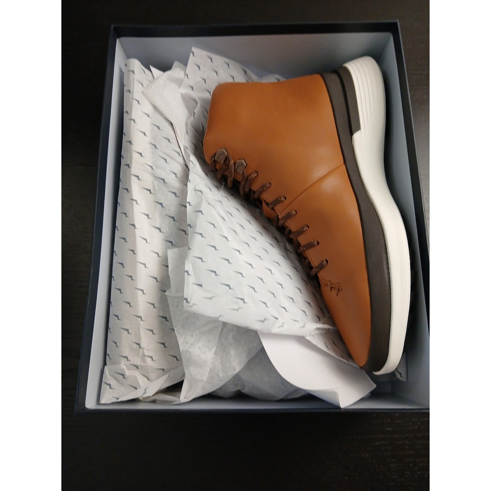Wolf and Shepherd Crossover Hiker WTZ Honey White Leather Boots Mens 9.5 - Picture 3 of 13